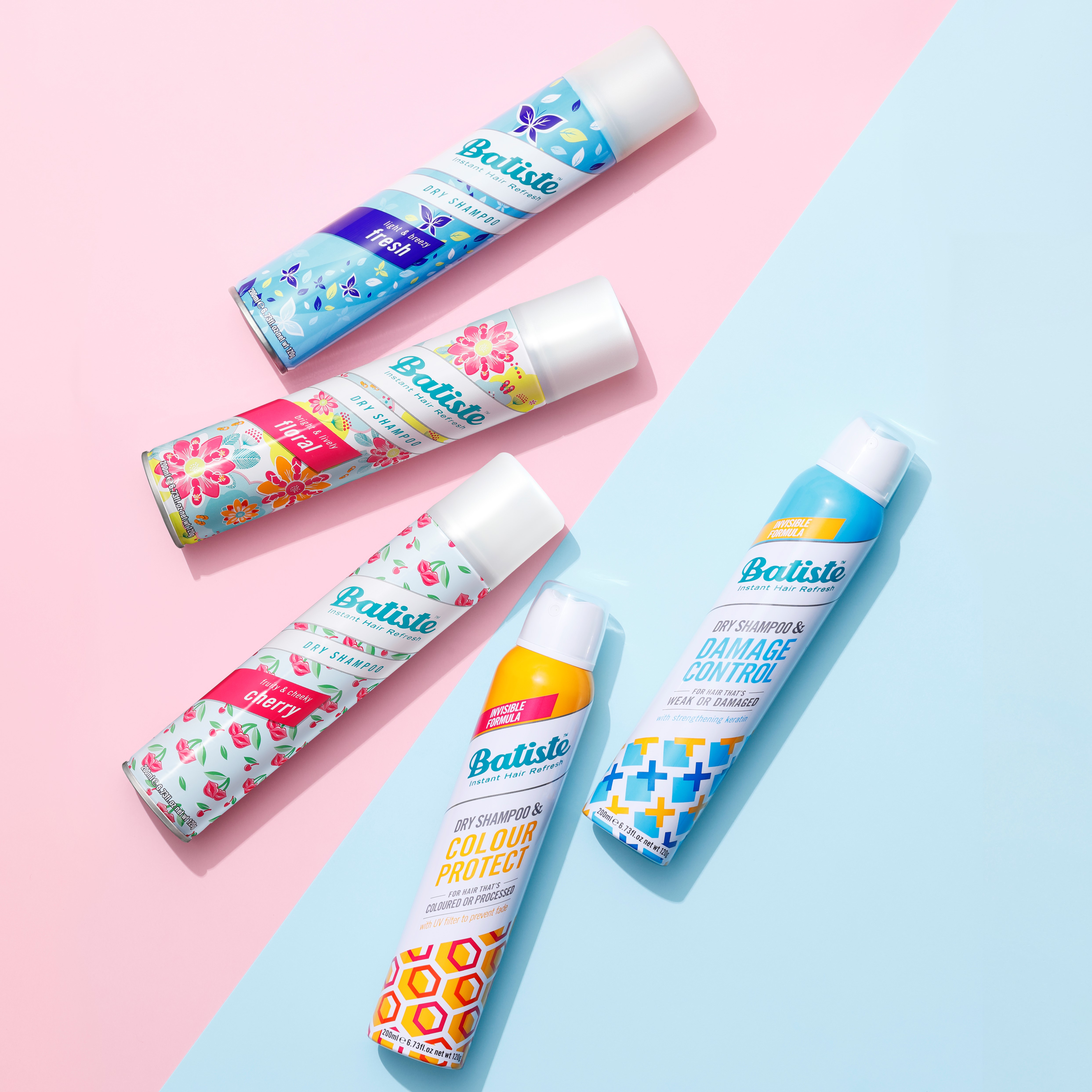 イギリスNo.1（＊）ドライシャンプー「Batiste(バティスト)」　ヘアケア成分をプラスした《ケアプラスシリーズ》新登場！