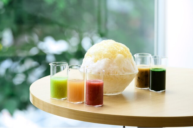 お米を原料とした"米飴"が主役の「お米のかき氷」が、夏季限定でAKOMEYA食堂 神楽坂に登場！