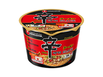 世界最高の即席麺に選ばれたプレミアム辛ラーメンが話題のレンジ対応品にリニューアル！「辛ラーメン ブラック...