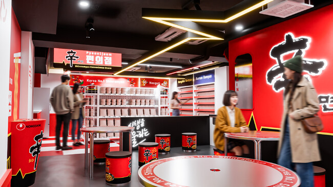 原宿・竹下通りの『辛ラーメン粉食POPUPストア』が10月にリニューアルオープン!農心ジャパン製品が全て揃う日本初のコンビニ型店舗「辛ラーメン편의점(ピョニジョム)」を新設!