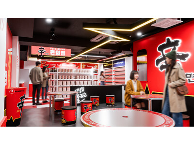 原宿・竹下通りの『辛ラーメン粉食POPUPストア』が10月にリニューアルオープン！農心ジャパン製品が全て揃う日本初のコンビニ型店舗「辛ラーメン편의점（ピョニジョム）」を新設！