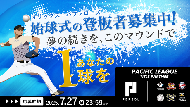 夢を追い続けた元高校球児を、始球式のマウンドへ