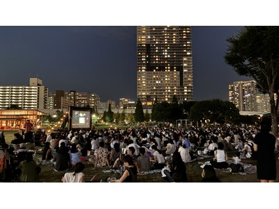 映画と音楽で楽しむ豊洲の夏夜。豊洲ぐるりパークで野外上映会とジャズライブを開催
