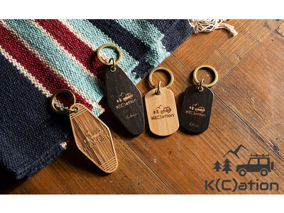 VANLIFEブランド「K(C)ation（カチオン）」と「KIBACOWORKS（キバコワークス）」がコラボ。北鎌倉のハンドメイドで生まれた、天然竹のキータグが新発売