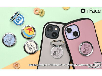 モバイルアクセサリーブランド「iFace（アイフェイス）」 ディズニー＆ピクサーキャラクターデザインが Finger Ring Holderフラットタイプに仲間入り！