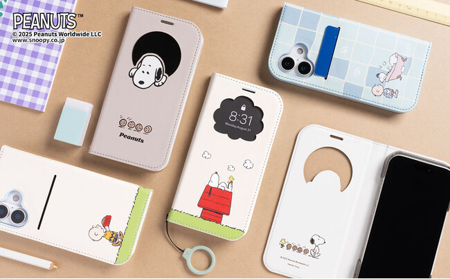 【新型iPhone 17対応】ピーナッツデザイン「CERTA フリップ窓付きダイアリーケース」が登場