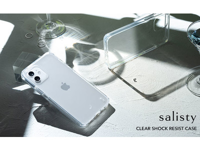 シャープなラインと美しい透明感。salisty（サリスティ）からiPhone 12/12 Pro/12mini専用クリア耐衝撃ケースが新登場。