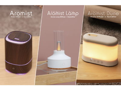 リラックス×乾燥対策！アロマ加湿器2023モデル「Aromist（アロミスト）」、「Aromist Lamp（アロミストランプ）」、「Aromist Dune（アロミストデューン）」がエレスから新発売