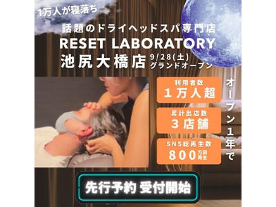 【1年で三店舗に急拡大】累計1万人突破のRESET LABORATORY、ドミナント戦略で3店舗目となる池尻大橋店をオープン！