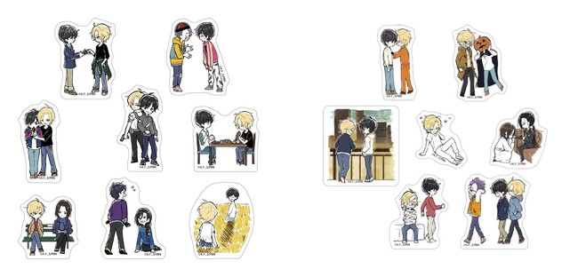 ステッカーセットA(8枚入り)、ステッカーセットB(7枚入り)